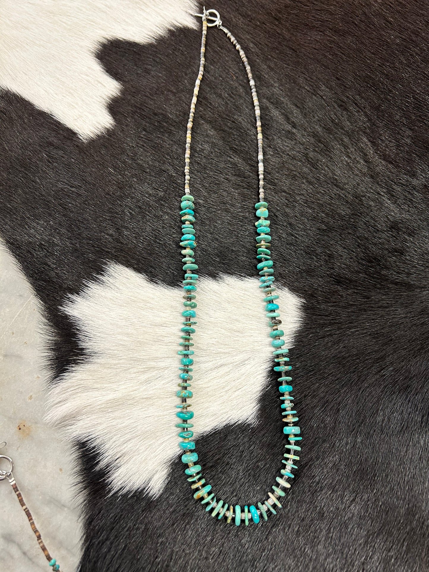 28 inch long turquoise necklace