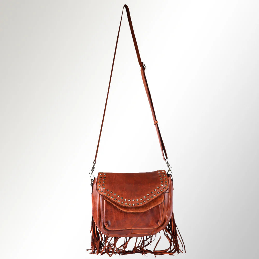 Mid Size Fringe Leather Purse