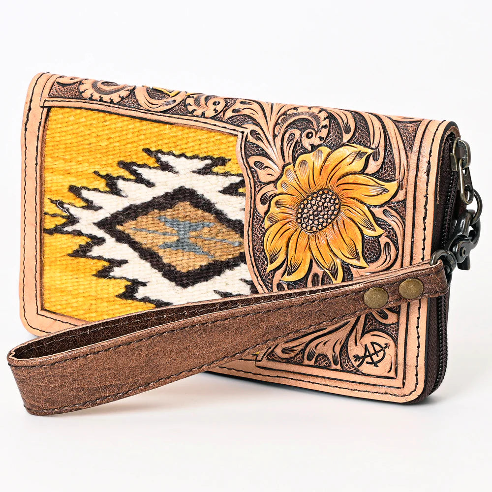 Saddle Blanket and Leather Wallet
