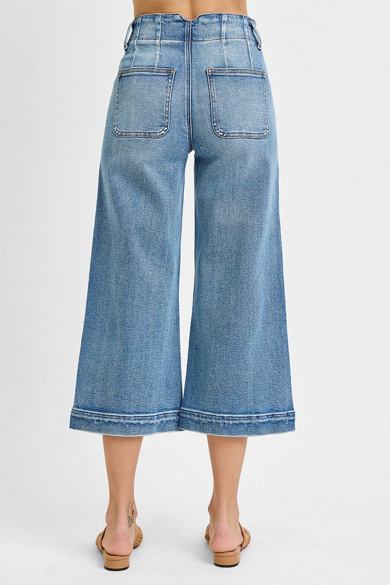 Risen High Rise Gaucho Jeans