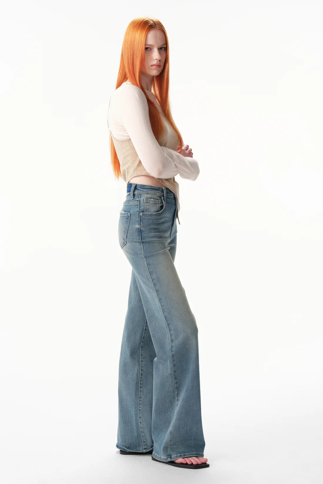 The Iris Mid High Rise Jeans