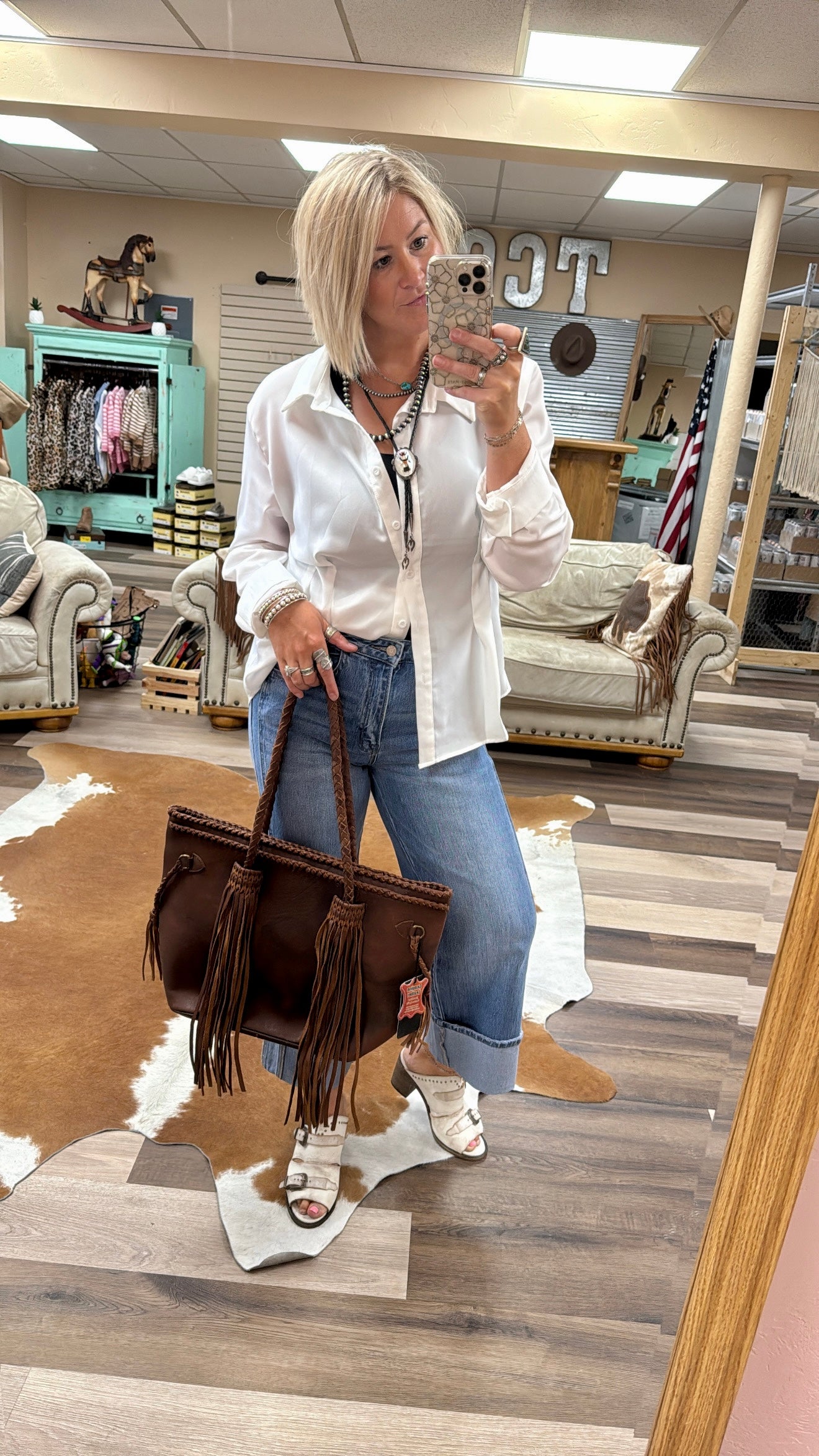 Clean white Button up shirt