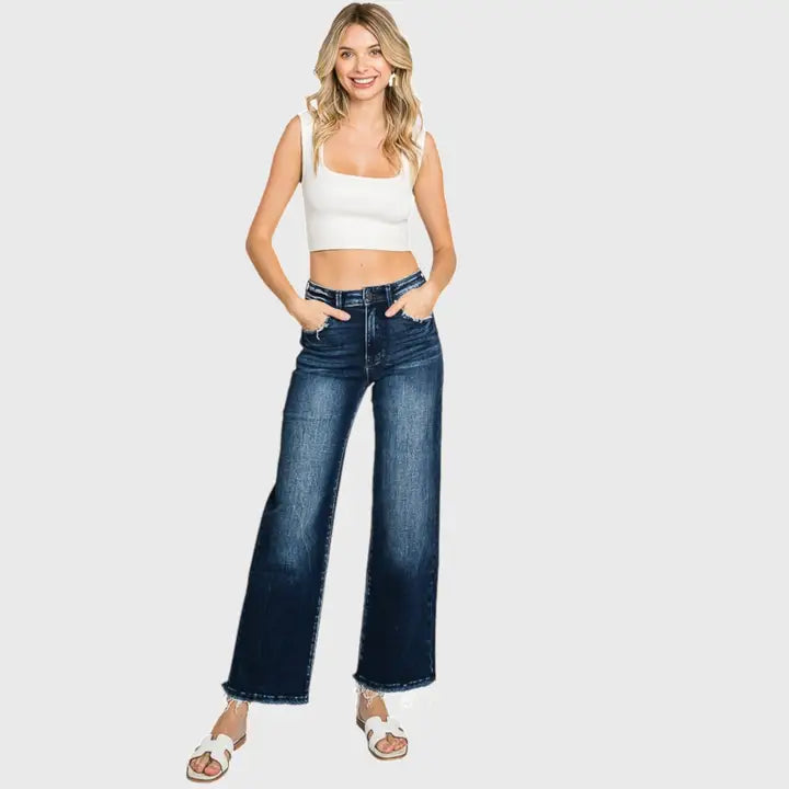 DK Super High Rise Stretch Classic Straight Jeans