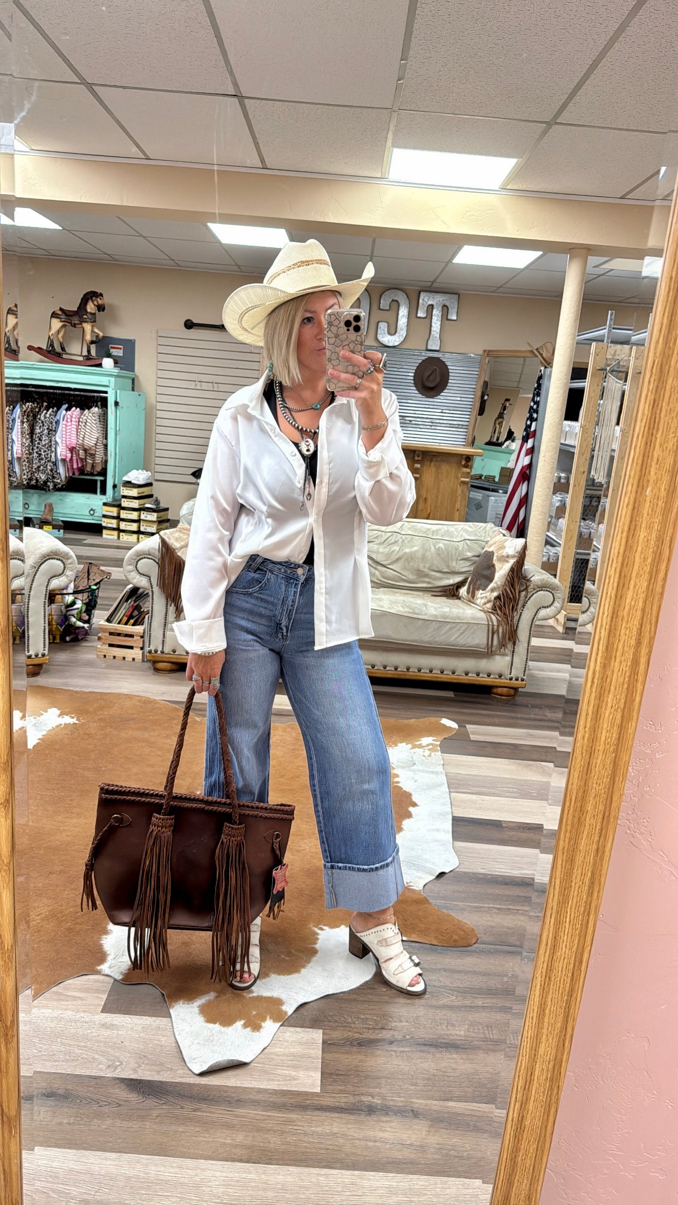 Clean white Button up shirt
