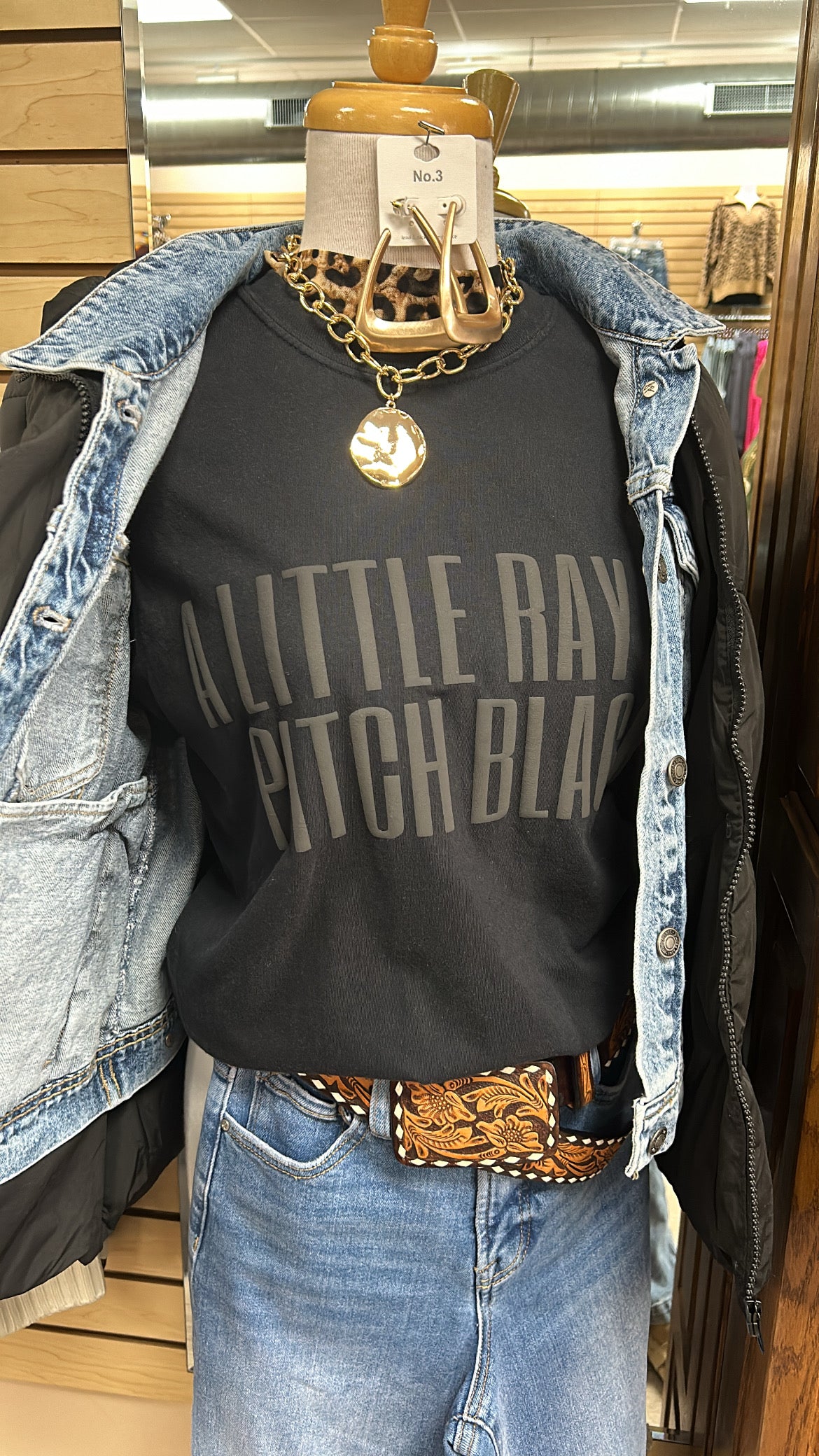 Little Ray of Black Tee