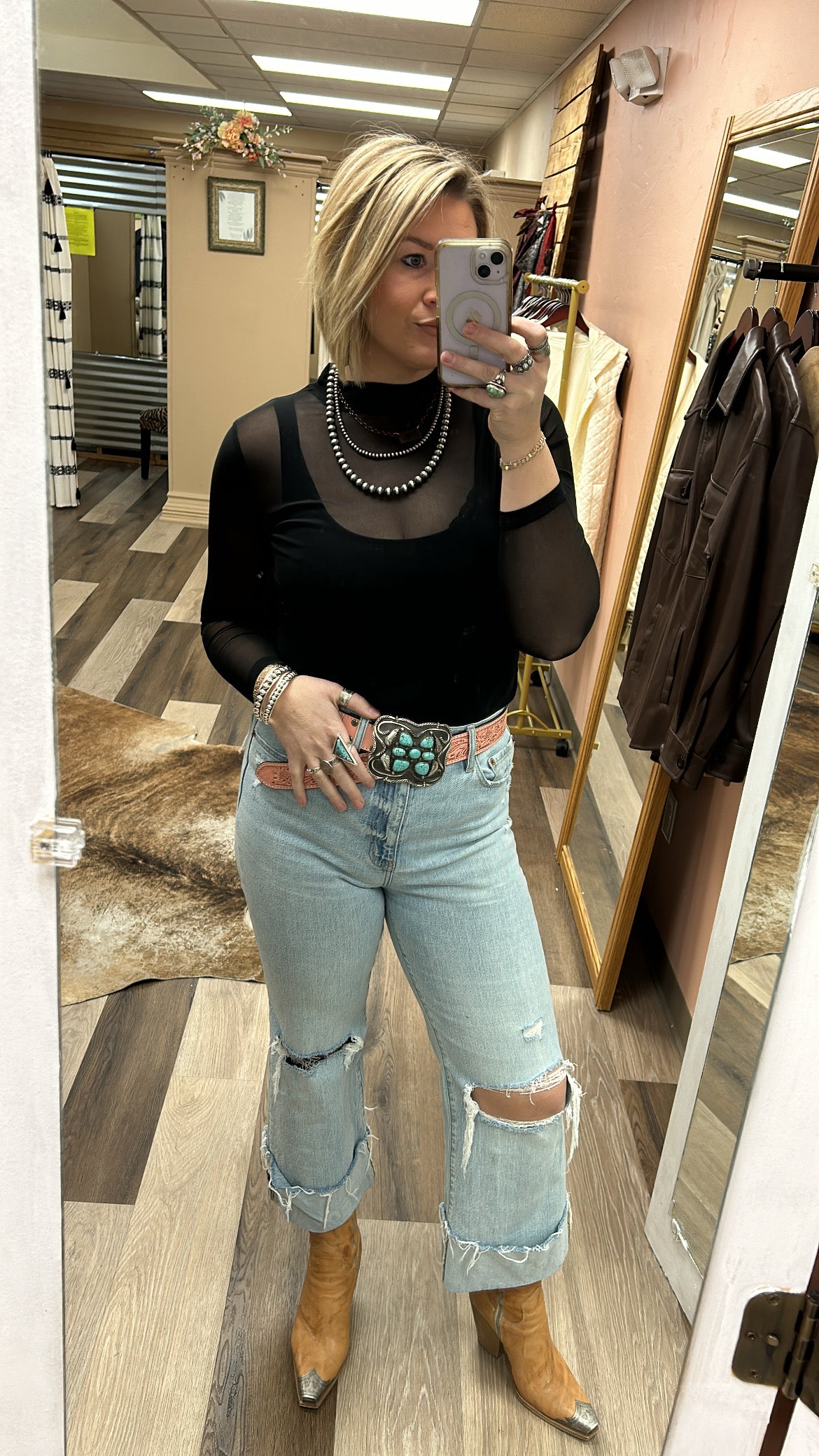 Night Sky Mesh Top