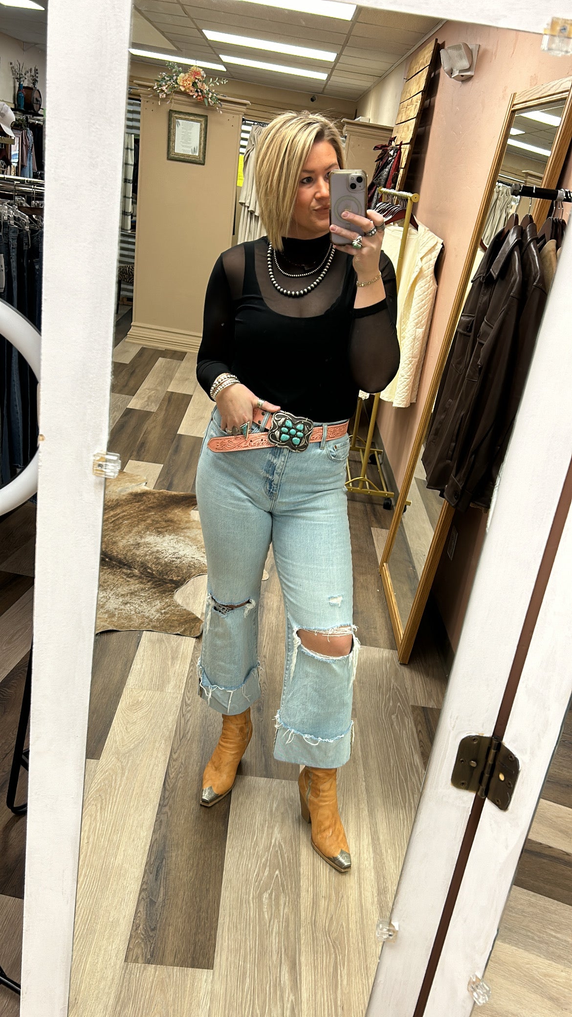 Night Sky Mesh Top