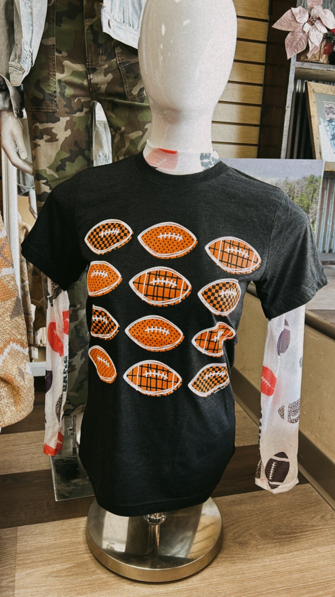 Stacked Football Tee