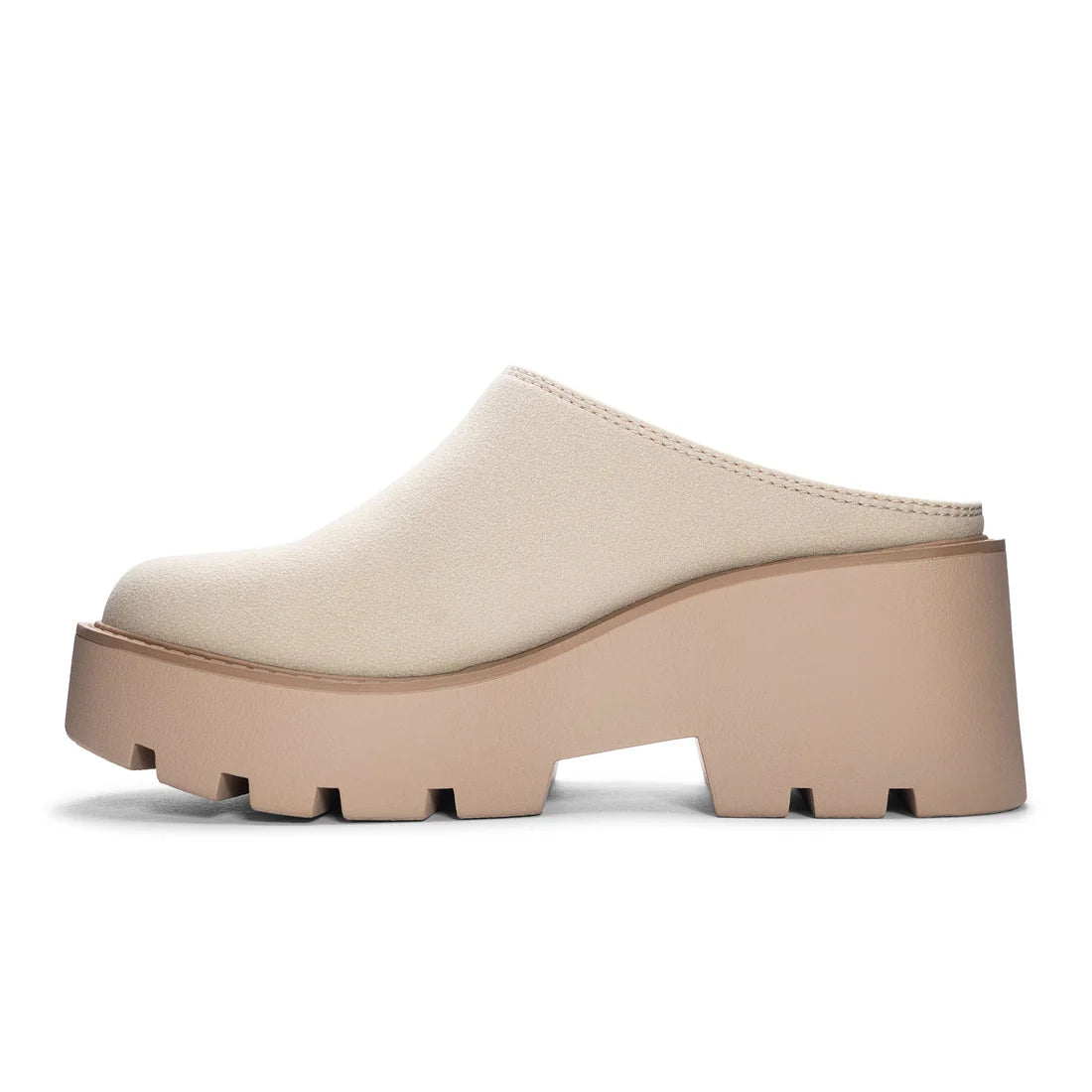 Beige Suede Mule