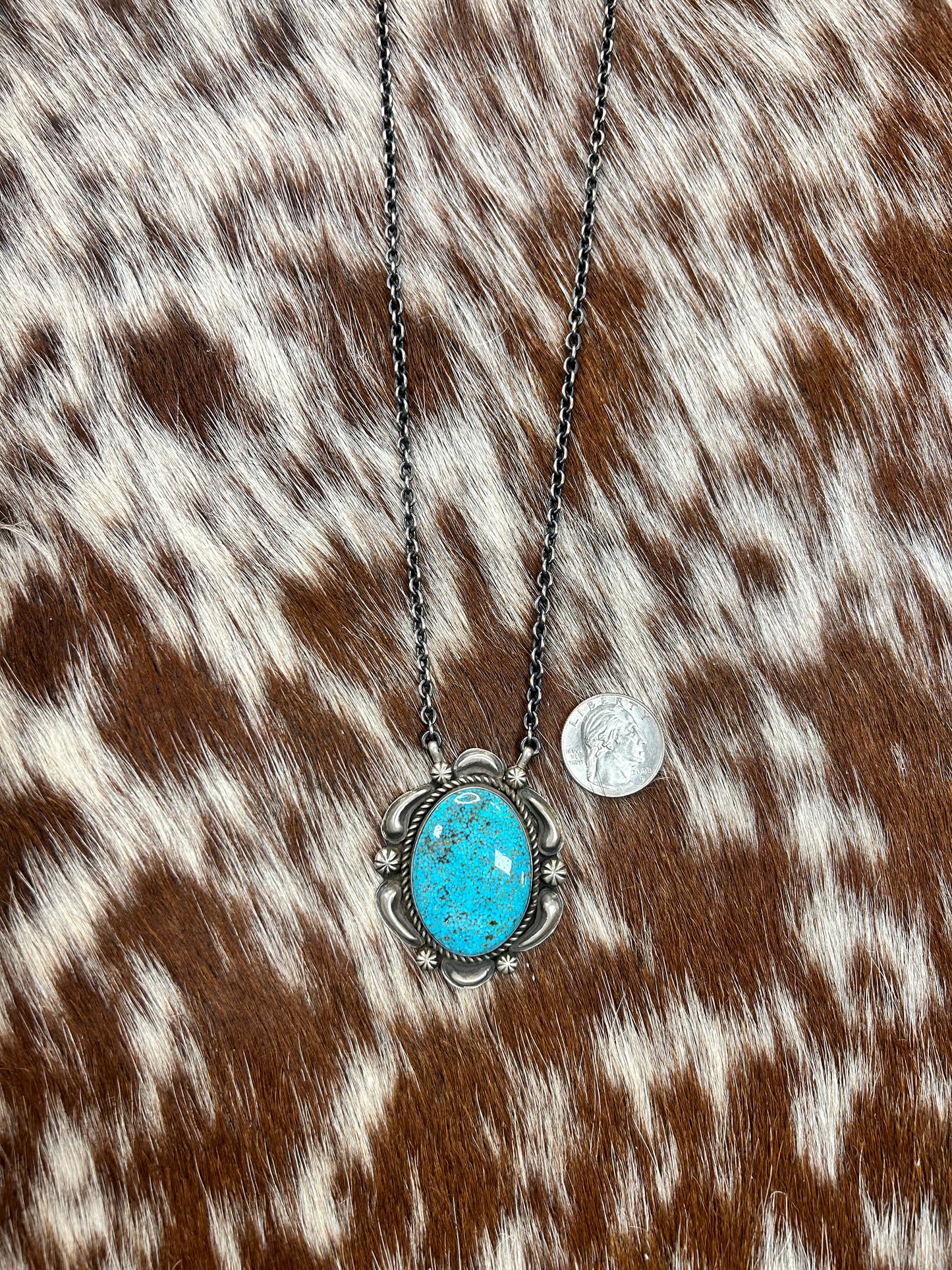 22" Kingman Turquoise Necklace