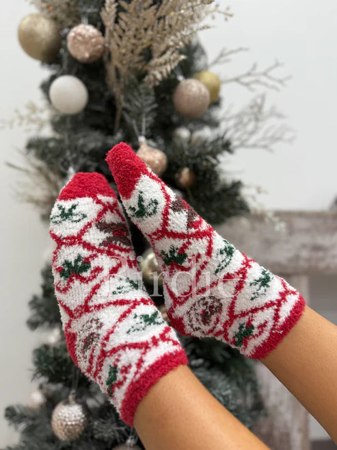 Christmas Fuzzy Socks