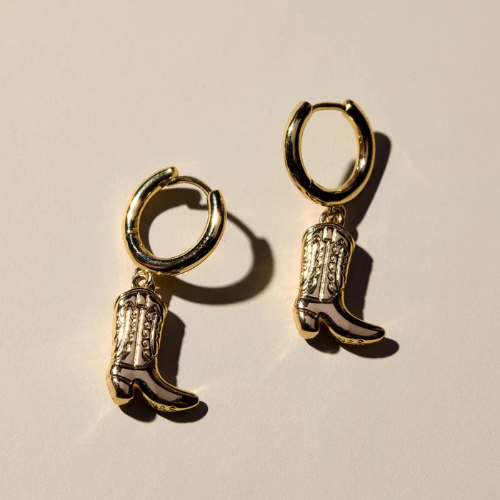 Cowgirl Boot Huggie Earring