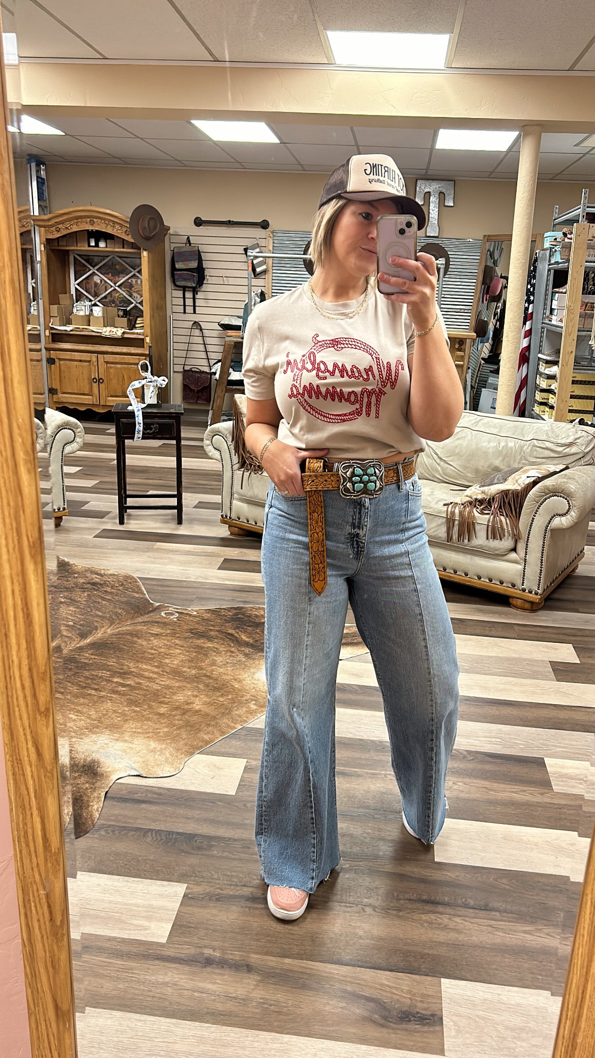 Wranglin Momma Tee