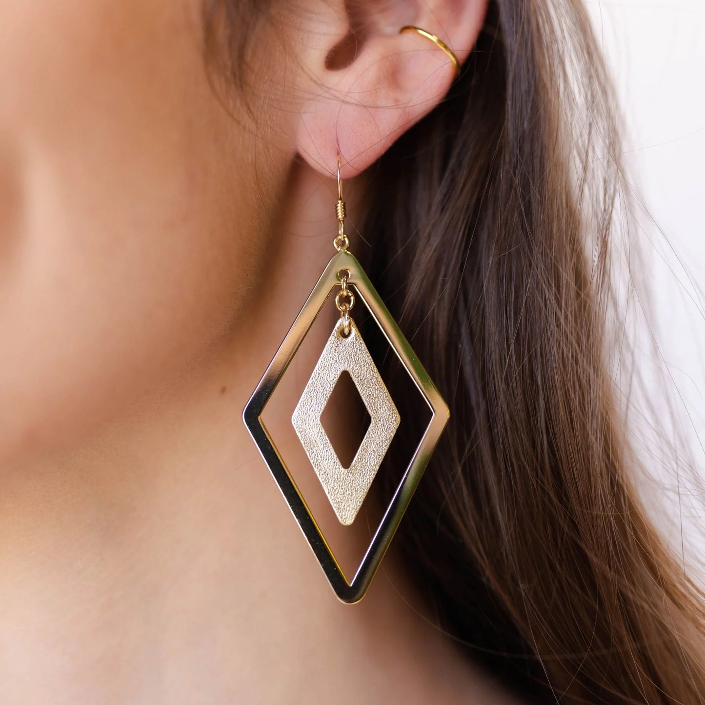 Gold Satin Tori Earrings