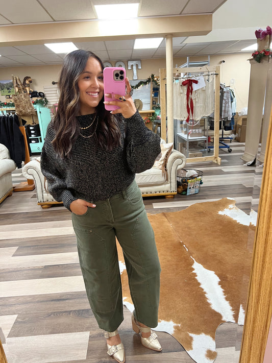 Black and Gold Sweater