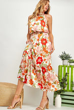 Load image into Gallery viewer, Floral Halter Neck Maxi Dress
