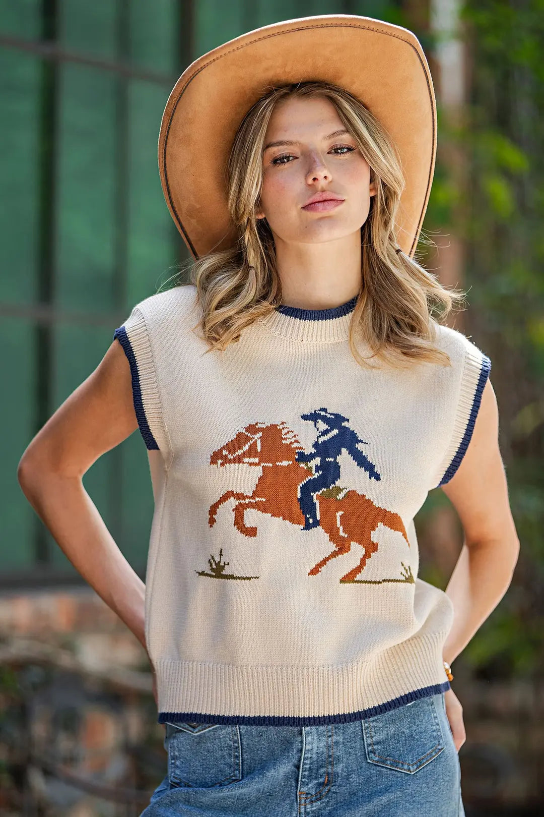 Western Inspired Knit Top