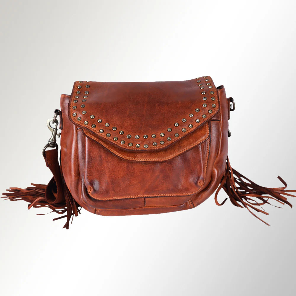 Mid Size Fringe Leather Purse