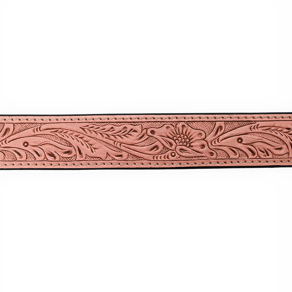 The Pink Flamingo Tooled Belt