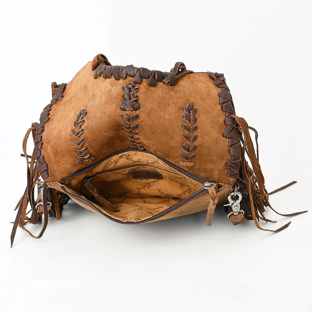 Braided Crossbody Leather Purse