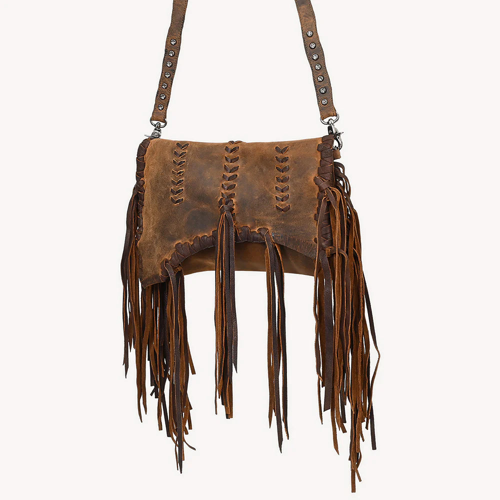 Braided Crossbody Leather Purse