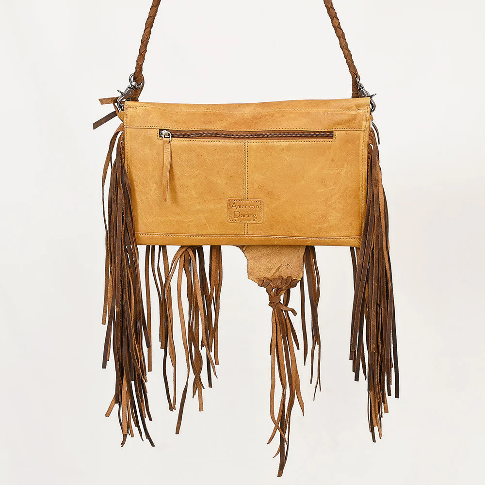 Western Fringe Rawhide Concho Bag