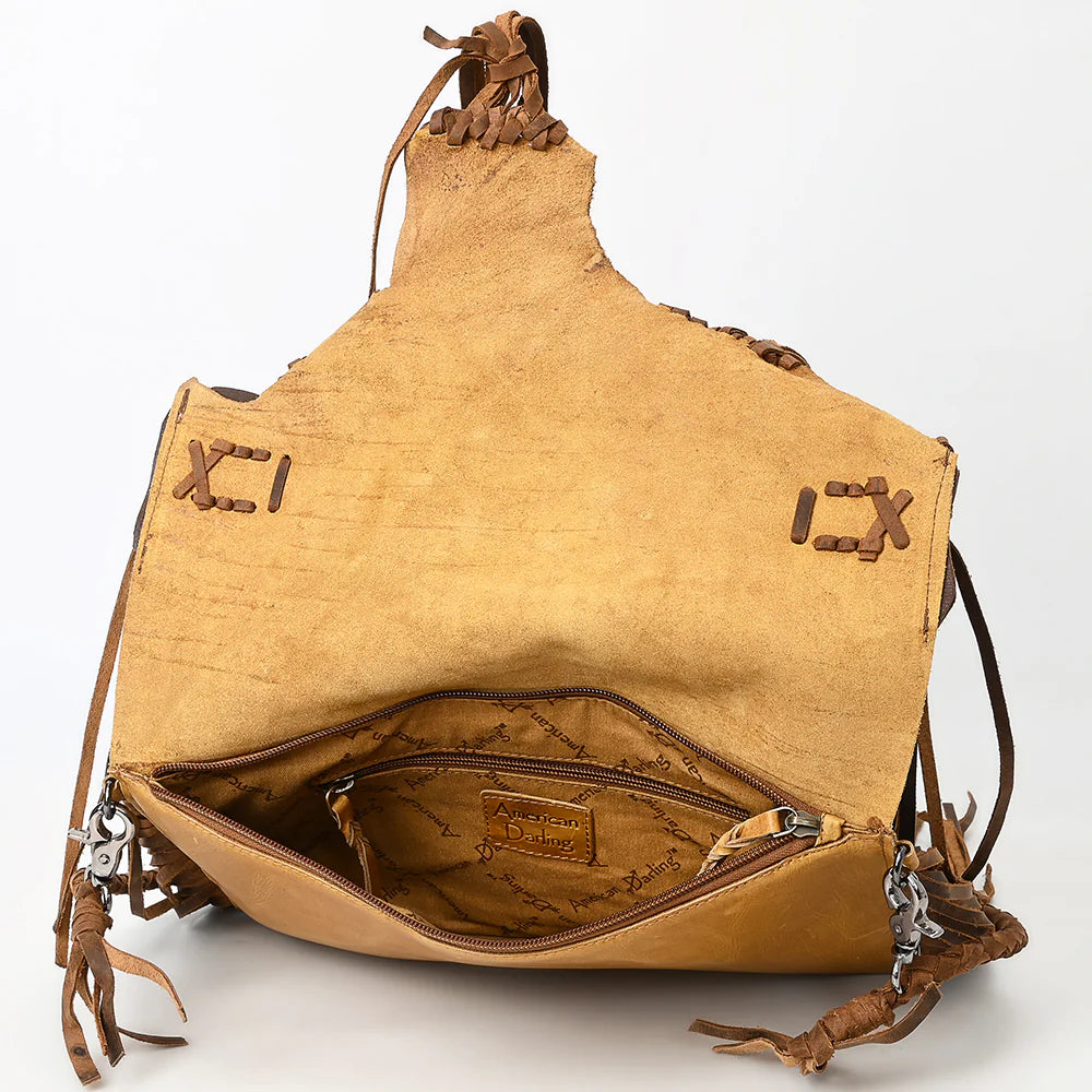 Western Fringe Rawhide Concho Bag