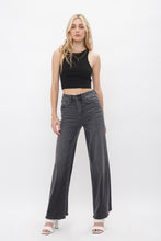 Load image into Gallery viewer, Mica Super High Rise Black Wide Leg

