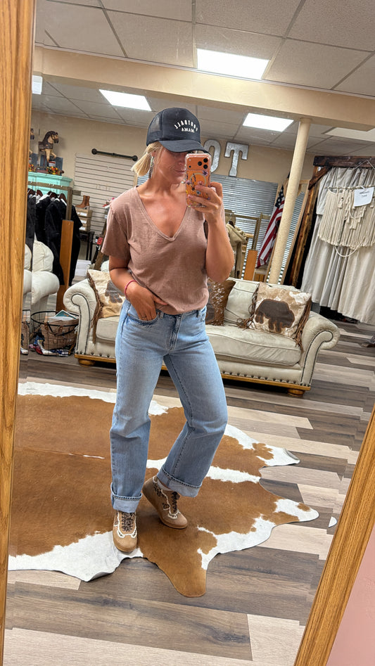 2k Mid Rise Relaxed Baggy Pant in Pulse