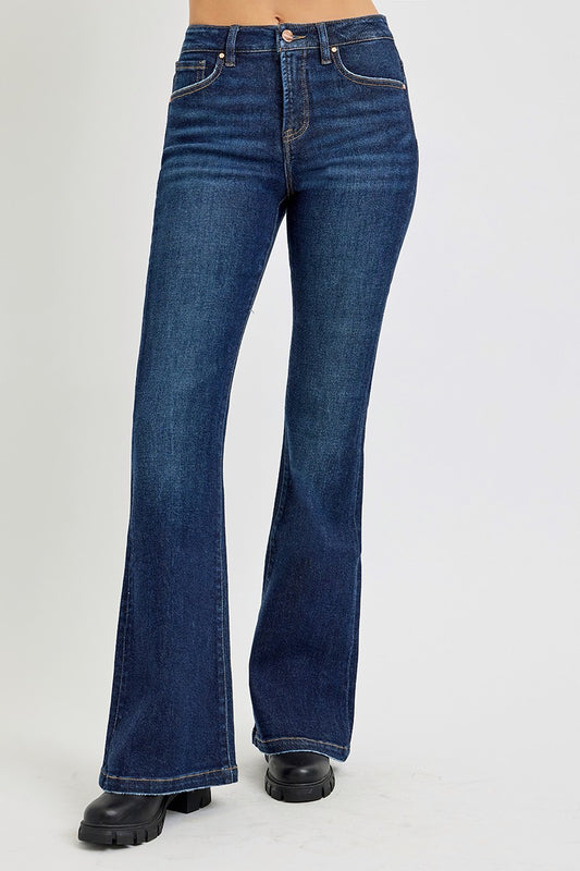 Risen Tummy Control Flare Jeans