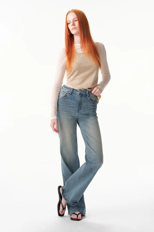 The Iris Mid High Rise Jeans