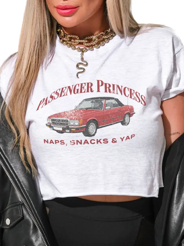 Cropped Passenger Princess Graphic Tee