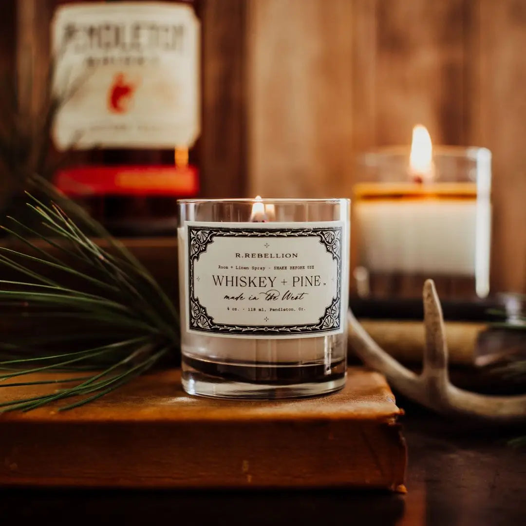 Whiskey and Pine 8oz Candle