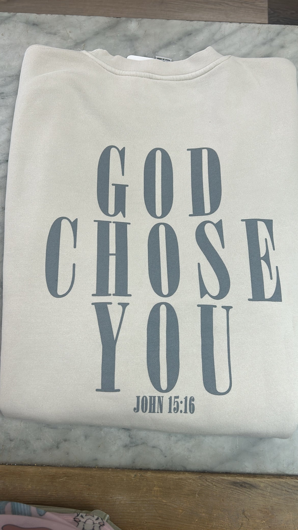 God Chose You Crew Neck