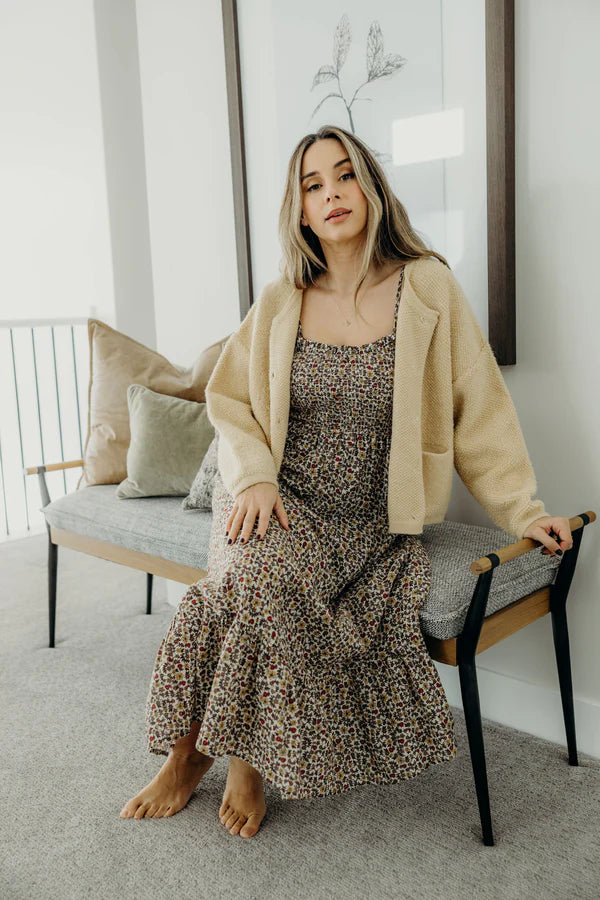 Cornsilk Button Front Cardi