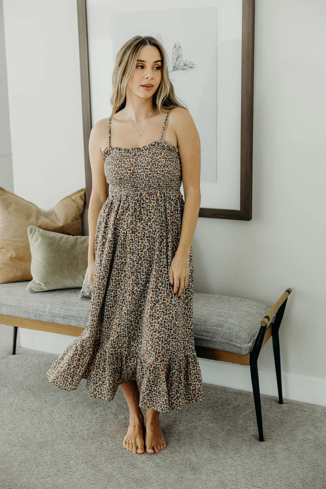 The Jones Dress in Golden Harvest