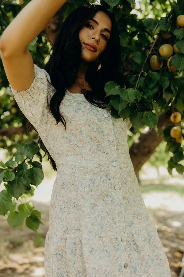 THE ELTON IN TULIP KISSES DRESS