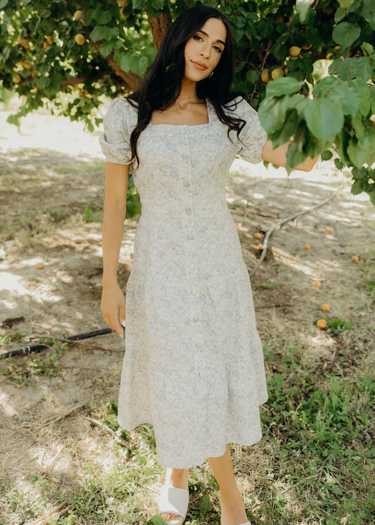 THE ELTON IN TULIP KISSES DRESS