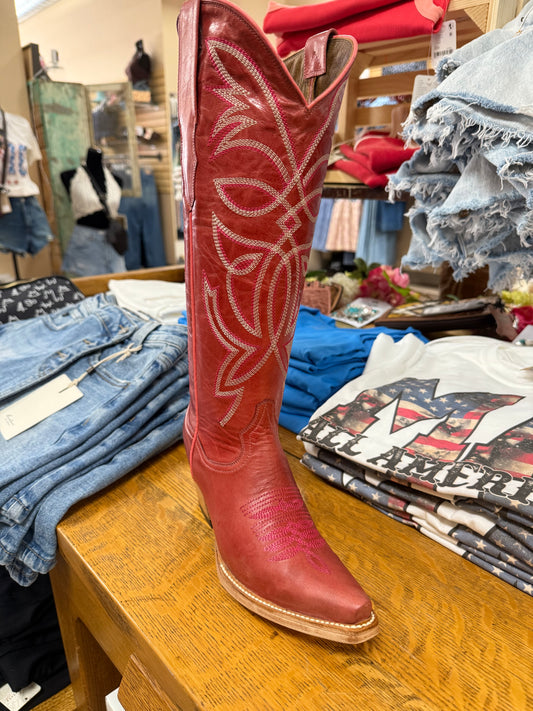 Barsa Rosa Snip Toe Boots