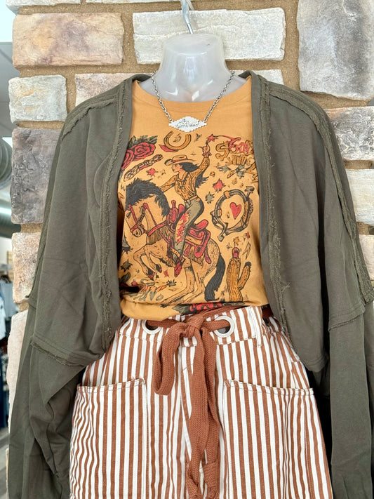 Solid Cropped Open Cardigan