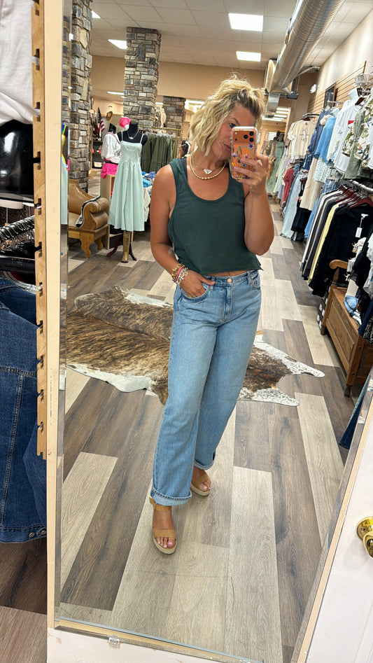 Cropped Boyfriend Tank