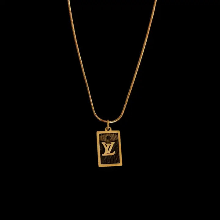 Repurposed Vintage Lv Necklace