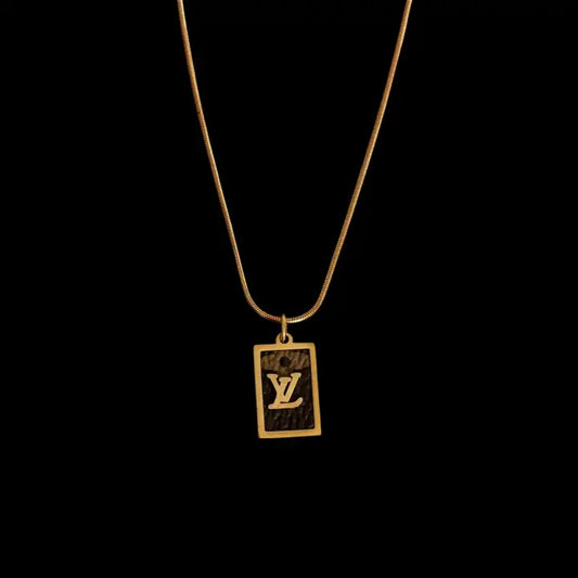 Repurposed Vintage Lv Necklace