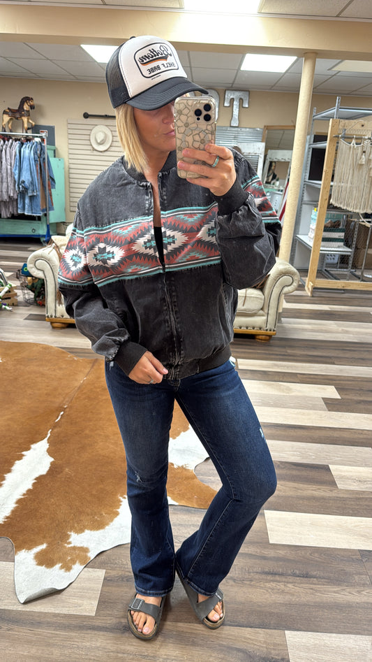 90s Vibe Bomber Jacket
