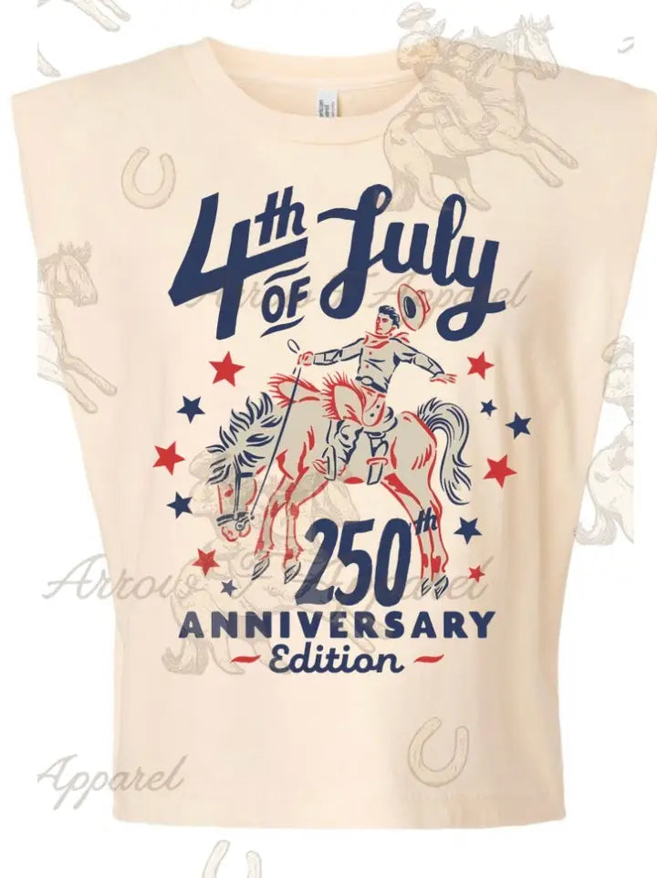 250th Anniversary America| Western Graphic Muscle Tank