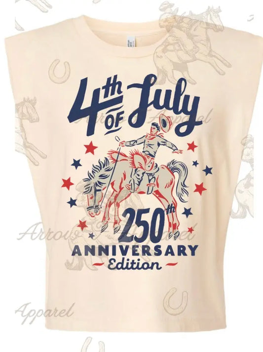 250th Anniversary America| Western Graphic Muscle Tank