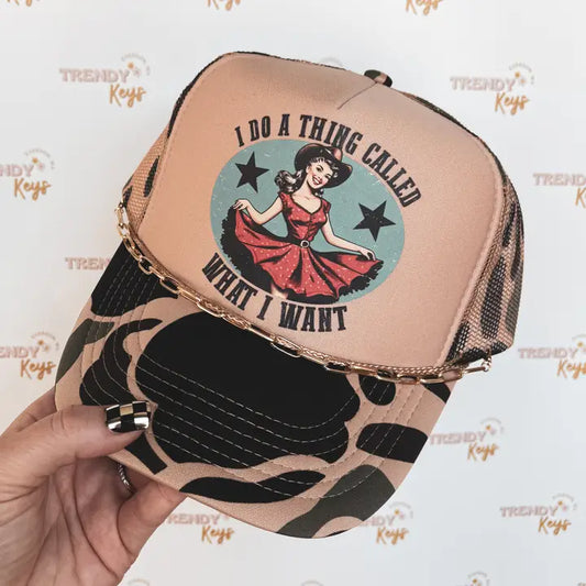 I Do What I Want Vintage Trucker Hat