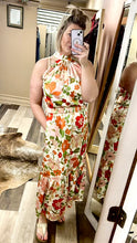 Load image into Gallery viewer, Floral Halter Neck Maxi Dress
