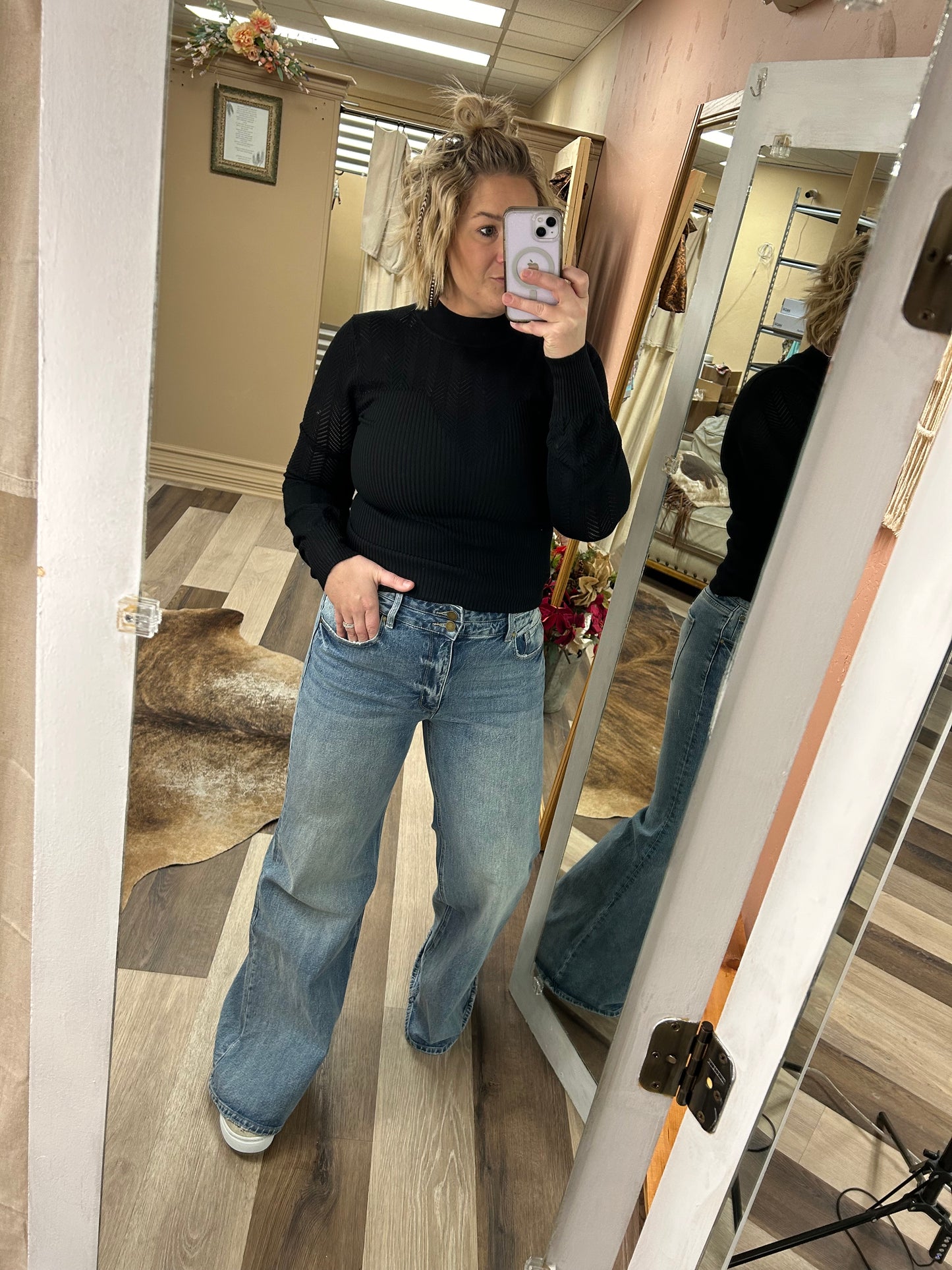 Petra Vintage Wide Leg Jeans