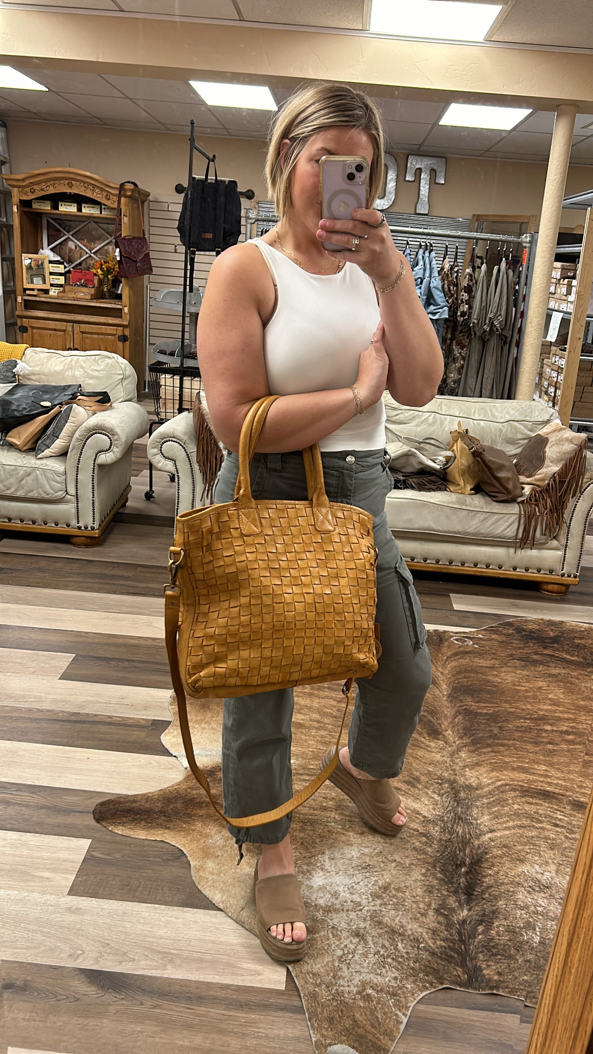 Bryant Woven Tote  Bag